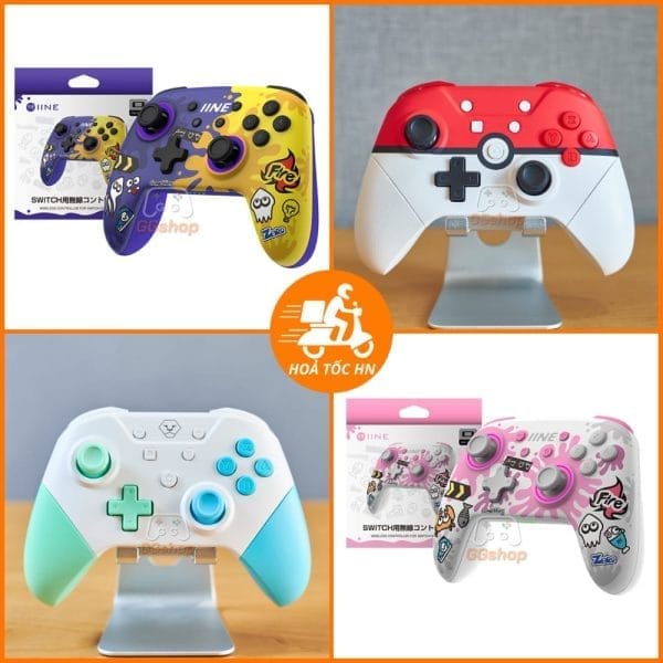 Tay cầm chơi game có Wake Up, nhiều chức năng cho Nintendo Switch và PC