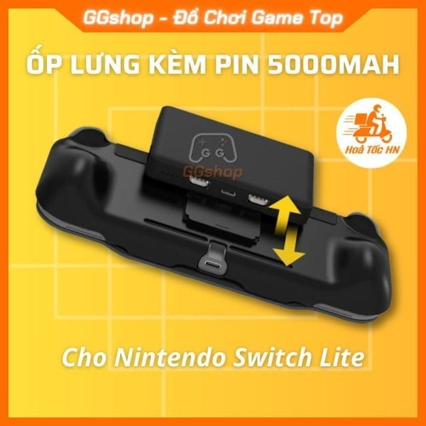 Ốp Lưng kèm Pin Sạc Dự Phòng Cho Nintendo Switch Lite