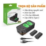 Bộ 2 Pin Kèm Dock Sạc Cho Tay Cầm XBOX Không Dây