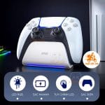 Dock Sạc Đế Sạc Tay Cầm PS5 Dualsense LED RGB Chính Hãng IINE
