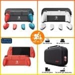 Bộ ốp lưng NeoGrip và Maxcarry Case hãng Skull & Co cho Nintendo Switch