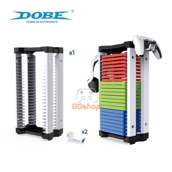 Kệ đựng 23 Đĩa game kèm Móc treo Phụ kiện cho PS5/PS4/XBOX/Nintendo Switch chính hãng DOBE