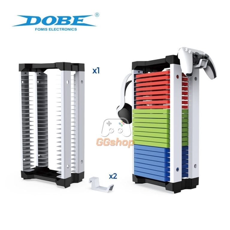 Kệ đựng 23 Đĩa game kèm Móc treo Phụ kiện cho PS5/PS4/XBOX/Nintendo Switch chính hãng DOBE