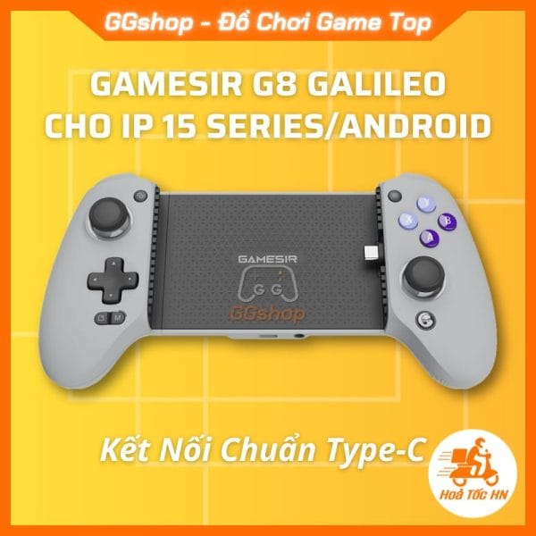 Tay cầm GameSir G8 Galileo cho iPhone 15 series và Android chuẩn Type-C