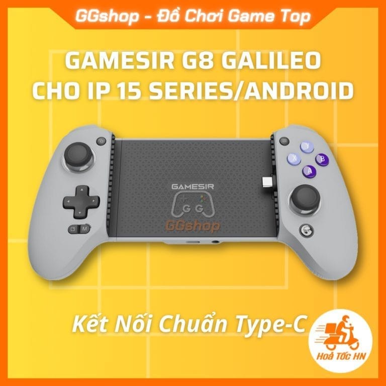Tay cầm GameSir G8 Galileo cho iPhone 15 series và Android chuẩn Type-C