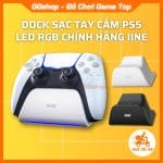 Dock Sạc Đế Sạc Tay Cầm PS5 Dualsense LED RGB Chính Hãng IINE