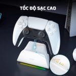 Dock Sạc Đế Sạc Tay Cầm PS5 Dualsense LED RGB Chính Hãng IINE