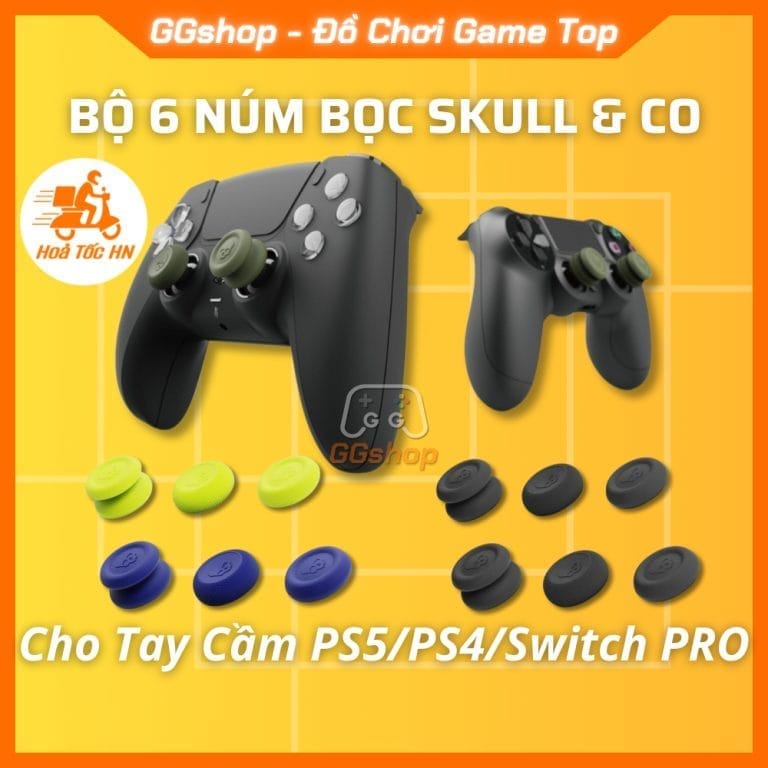 Núm Bọc Analog Skull & Co Cho Tay Cầm PS5/PS4/Switch Pro
