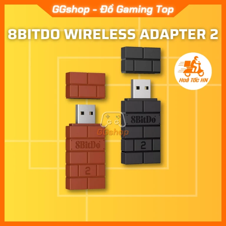 USB Receiver 8BitDo Wireless Adapter 2 kết nối Tay cầm Đa nền tảng