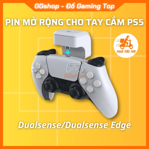 Pin mở rộng 1600mAh cho tay cầm PS5 Dualsense/Dualsense Edge