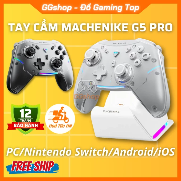 Tay Cầm MACHENIKE G5 PRO Hall Effect Nút Cơ Chơi Game Đa Nền Tảng