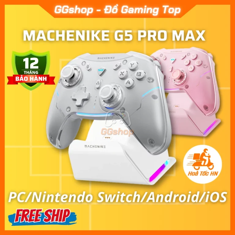 Tay Cầm MACHENIKE G5 PRO MAX Hall Effect Nút Cơ Chơi Game Đa Nền Tảng