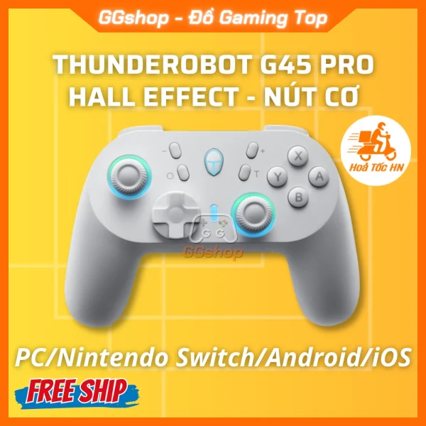 Tay Cầm Chơi Game THUNDEROBOT G45 PRO Hall Effect Nút Bấm Cơ