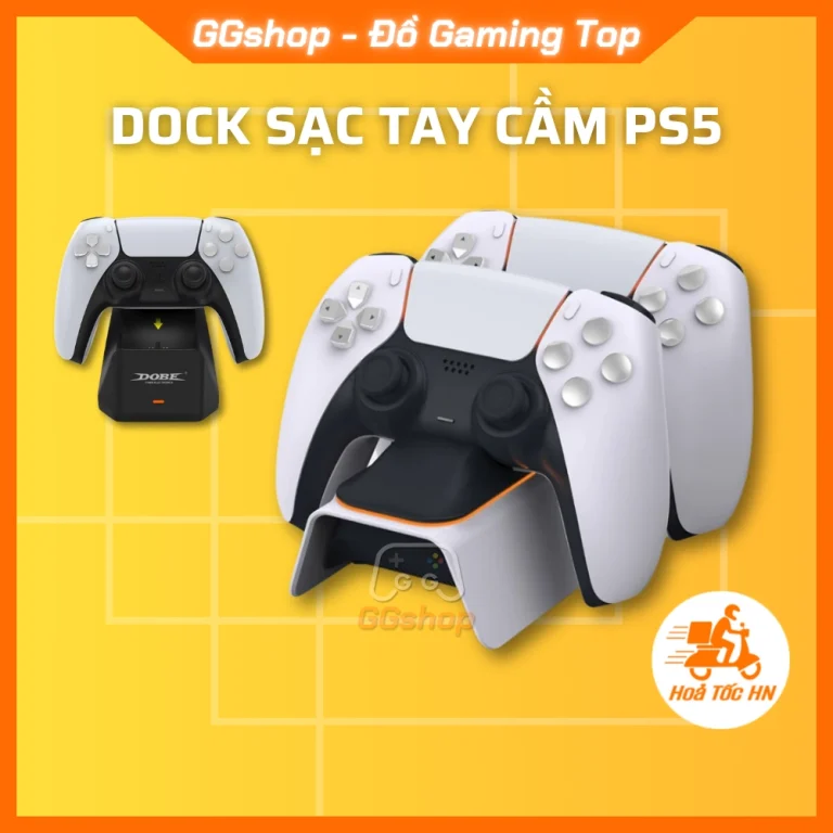 Dock sạc đế sạc tay cầm PS5 DualSense PlayStation 5 chính hãng DOBE