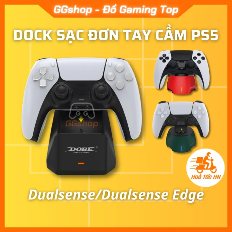 Dock Sạc Đơn Tay cầm DualSense PS5 chính hãng DOBE