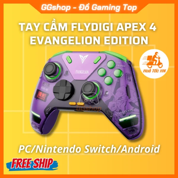Tay Cầm Flydigi Apex 4 Evangelion Edition Chơi Game Đa Nền Tảng