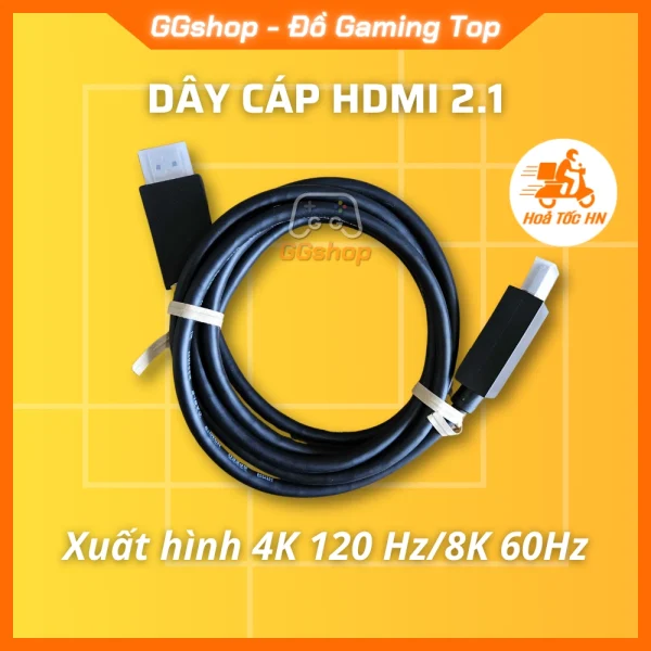 Dây cáp HDMI 2.1 hỗ trợ xuất hình 4K/120Hz 8K/60Hz cho PS5/XBOX Series X