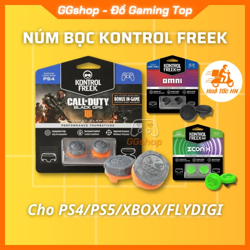 Núm bọc KONTROLFREEK cho Tay cầm PS5/PS4/XBOX Hàng Cao Cấp nhiều mẫu đẹp