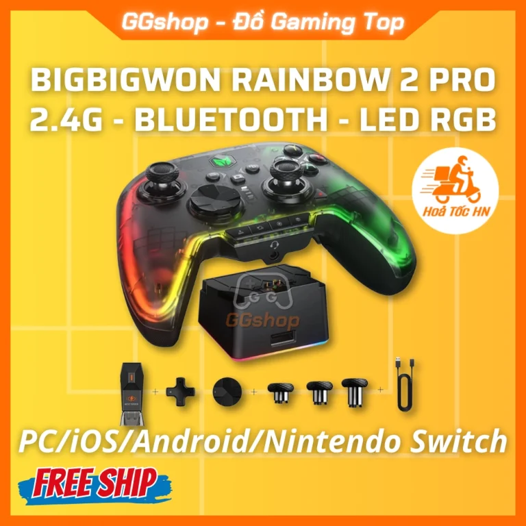 Tay Cầm BIGBIGWON Rainbow 2 Pro Chơi Game PC/iOS/Android/Nintendo Switch