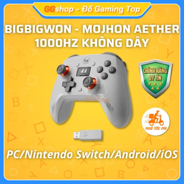 Tay Cầm BIGBIGWON MOJHON Aether Chơi Game PC/Switch/Android/iOS