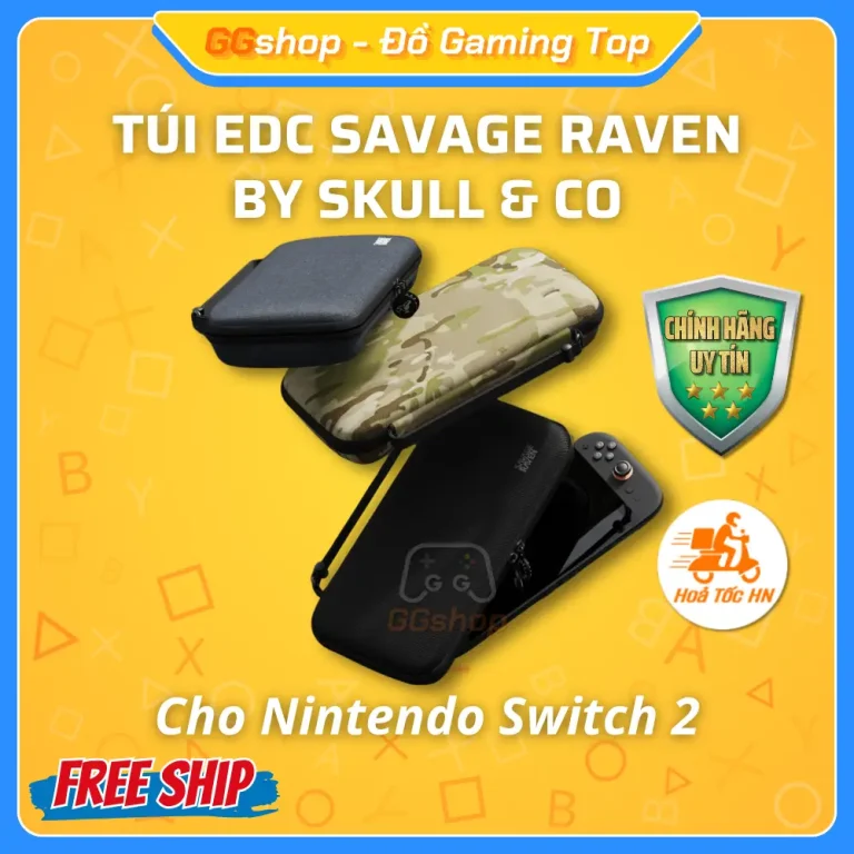 Túi EDC Savage Raven by Skull & Co Cho Nintendo Switch 2