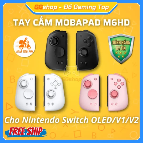 Tay cầm MOBAPAD M6HD cho Nintendo Switch OLED/V1/V2