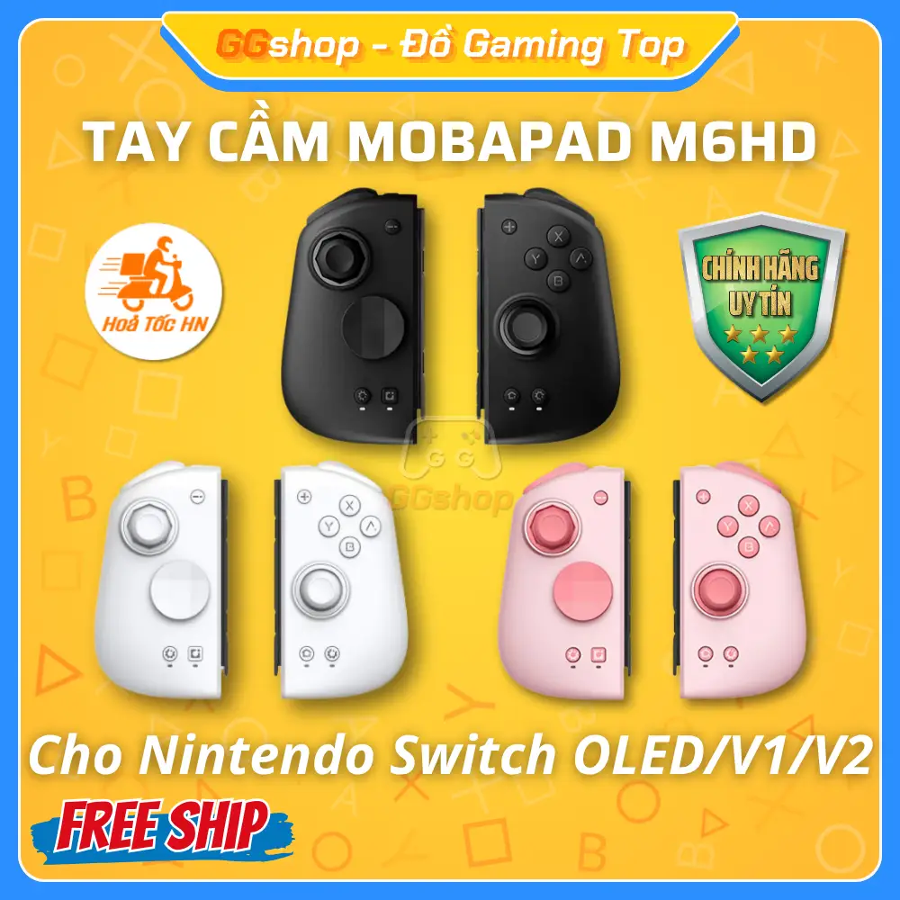 18 Tay cầm MOBAPAD M6HD cho Nintendo Switch OLED/V1/V2