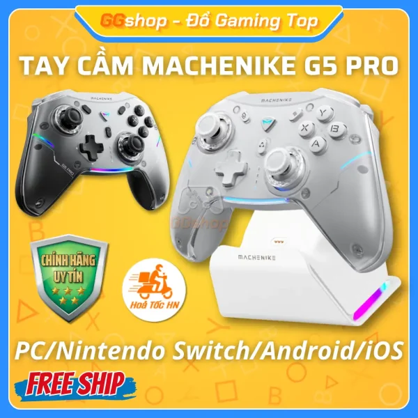 Tay Cầm MACHENIKE G5 PRO Hall Effect Nút Cơ Chơi Game Đa Nền Tảng