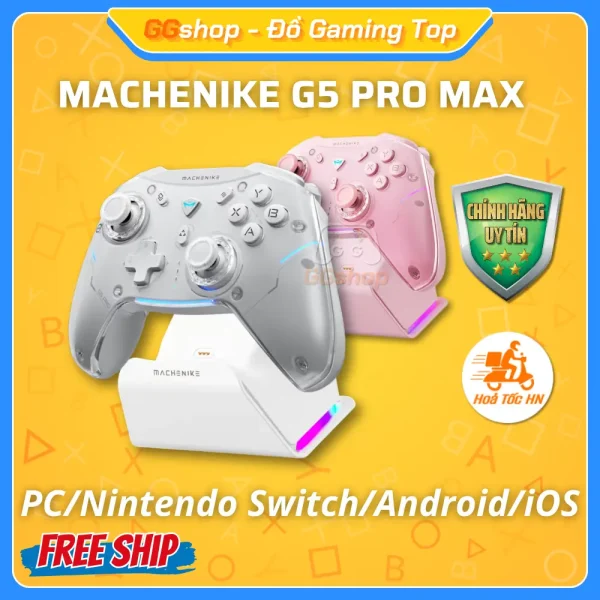 Tay Cầm MACHENIKE G5 PRO MAX Hall Effect Nút Cơ Chơi Game Đa Nền Tảng