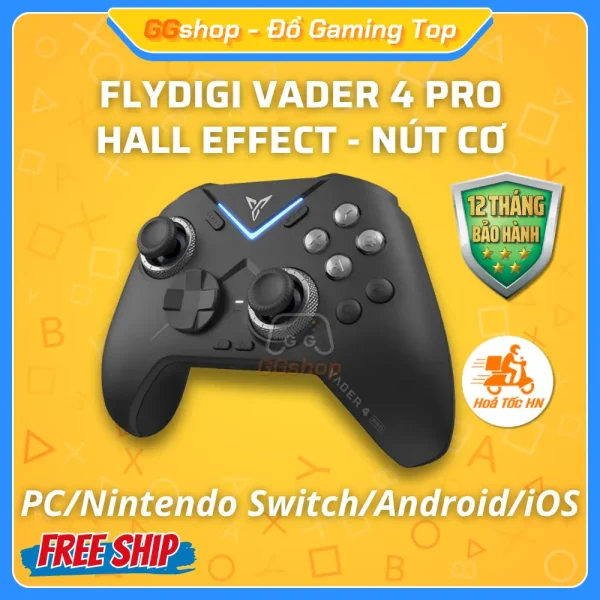 Tay Cầm Flydigi Vader 4 Pro Bảo Hành 12 Tháng 1 đổi 1