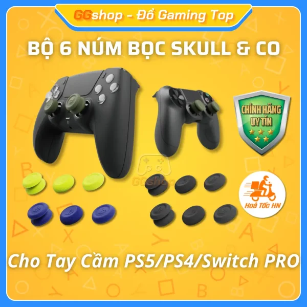 Núm Bọc Analog Skull & Co Cho Tay Cầm PS5/PS4/Switch Pro