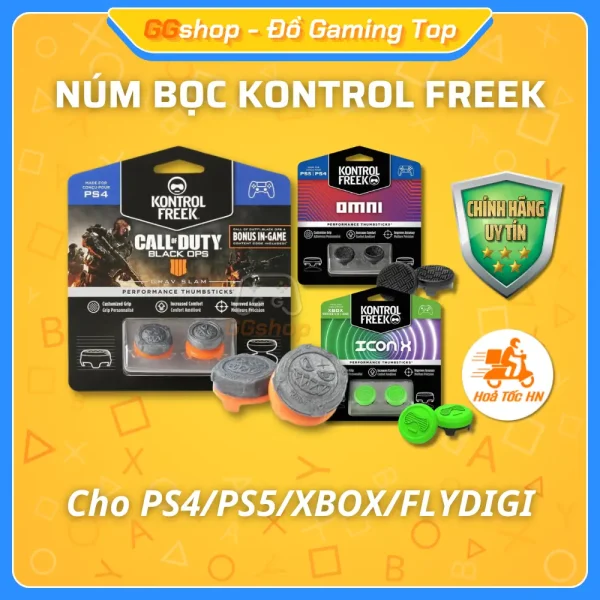 Núm bọc KONTROLFREEK cho Tay cầm PS5/PS4/XBOX Hàng Cao Cấp nhiều mẫu đẹp