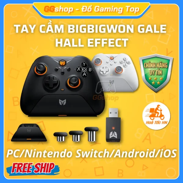 Tay Cầm BIGBIGWON GALE Hall Effect Chơi Game Đa Nền Tảng