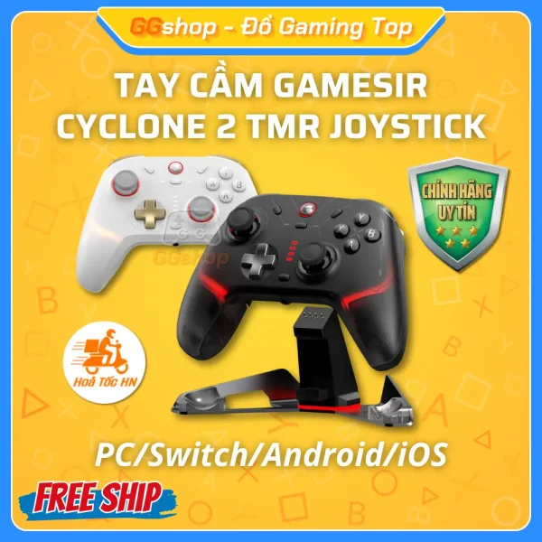 Tay Cầm GameSir Cyclone 2 TMR Cho PC/Nintendo Switch/Android/iOS