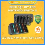Dock Sạc Joycon HBS LED RGB Cho Nintendo Switch 2