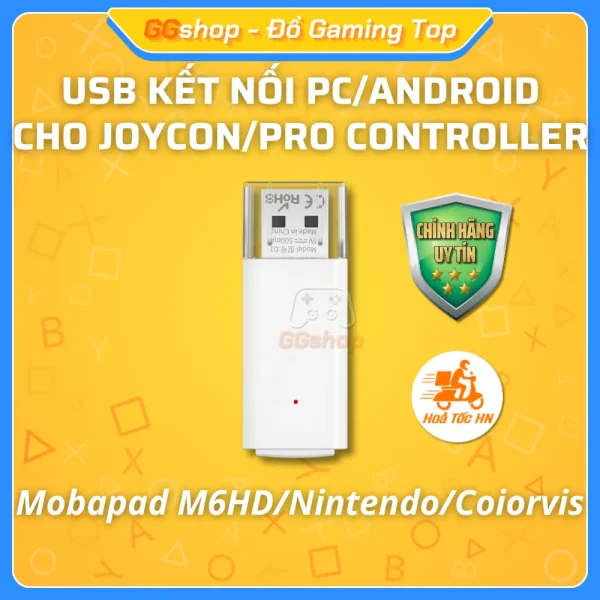 USB Kết Nối PC/Android với Mobapad M6HD/Joy-Con/Coiorvis/Pro Controller