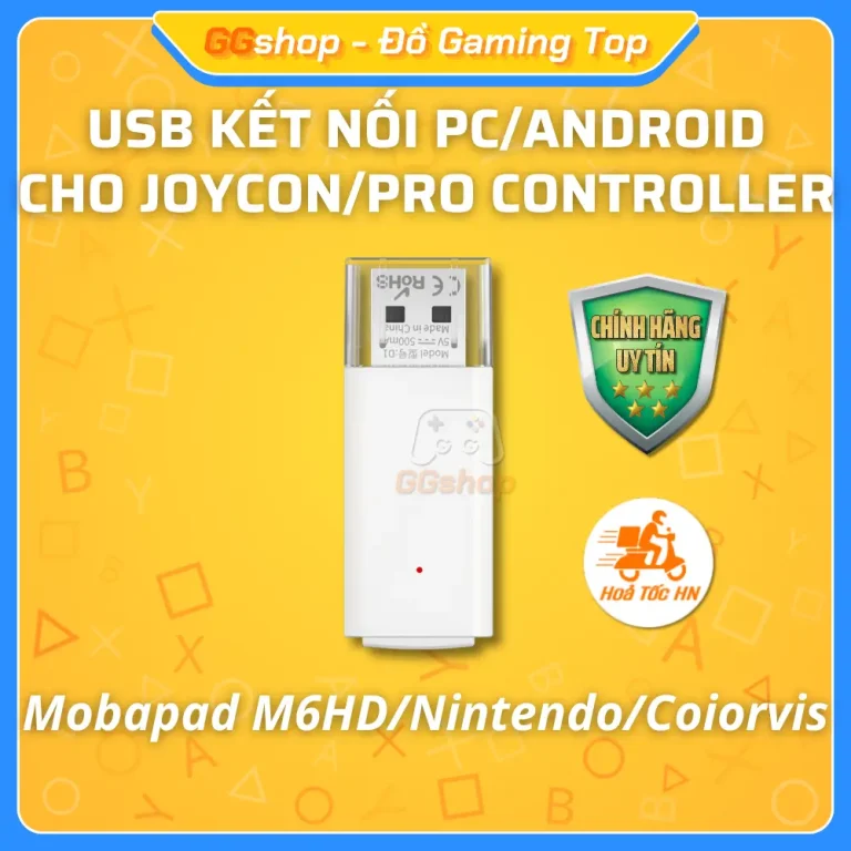USB Kết Nối PC/Android với Mobapad M6HD/Joy-Con/Coiorvis/Pro Controller