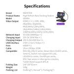 Dock Xuất Hình 4K 144Hz Kèm Quạt Tản Nhiệt Cho Nintendo Switch 2/ROG Ally/Steam Deck