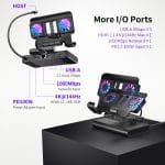 Dock Xuất Hình 4K 144Hz Kèm Quạt Tản Nhiệt Cho Nintendo Switch 2/ROG Ally/Steam Deck