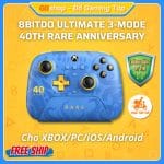 Tay Cầm 8BitDo Ultimate Rare 40th Anniversary Wireless Kèm Dock Sạc Cho Xbox/PC/iOS/Android
