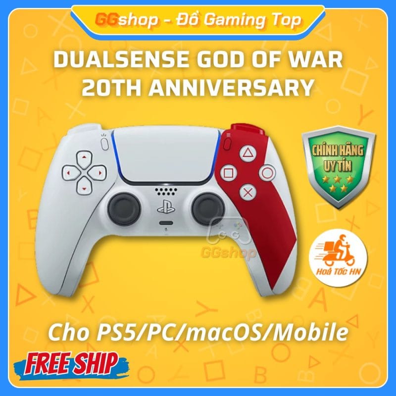 Tay Cầm PS5 DualSense God of War 20th Anniversary Limited Edition