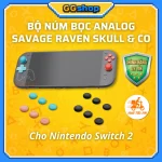 Bộ Núm Bọc Analog Savage Raven by Skull & Co Cho Nintendo Switch 2