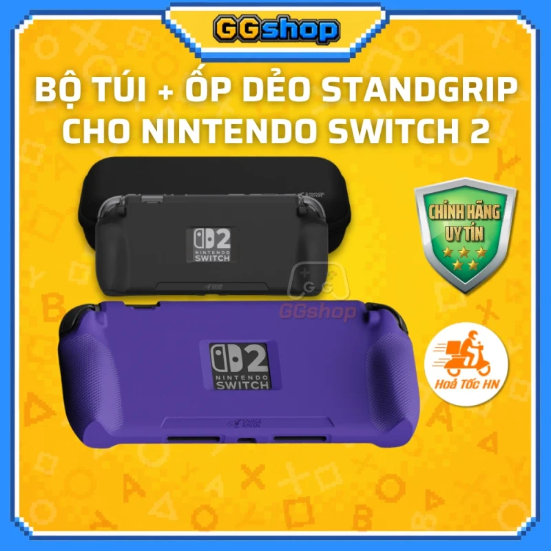 Bộ Ốp Lưng StandGrip Savage Raven by Skull & Co Cho Nintendo Switch 2