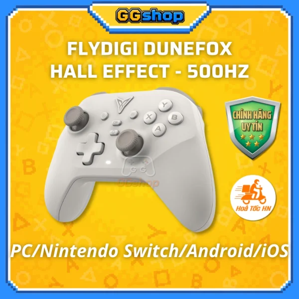 Tay Cầm Chơi Game Flydigi Dune Fox Hall Effect 500Hz Cho PC/Nintendo Switch/Android/iOS