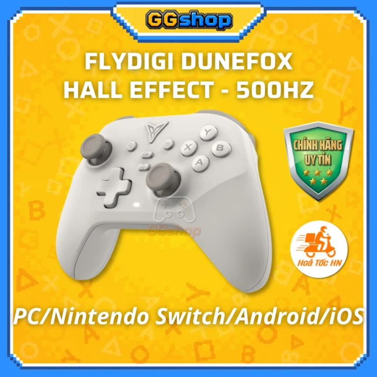 Tay Cầm Chơi Game Flydigi Dune Fox Hall Effect 500Hz Cho PC/Nintendo Switch/Android/iOS