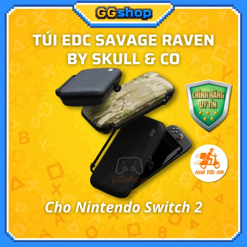 Túi EDC Savage Raven by Skull & Co Cho Nintendo Switch 2