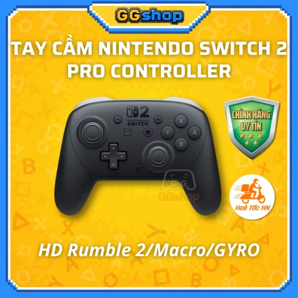Tay Cầm Nintendo Switch 2 Pro Controller Chính Hãng Nintendo