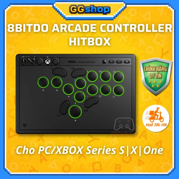 Bàn Chơi Game 8BitDo Arcade Controller Hitbox Cho PC/XBOX