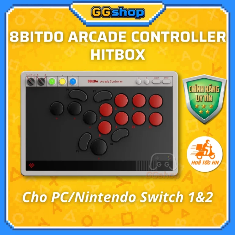 Bàn Chơi Game 8BitDo Arcade Controller Hitbox Cho Nintendo Switch/PC