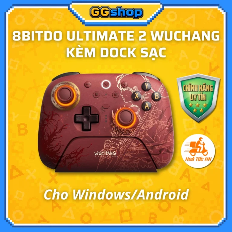Tay Cầm 8BitDo Ultimate 2 Wuchang Wireless TMR Kèm Dock Sạc Cho PC/Android